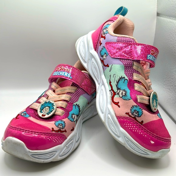 Skechers Dr. Seuss Light-Up Girls Sneakers- Girls Size 11.5- Gently used. - Picture 1 of 10